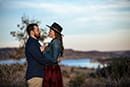 Wyoming fall engagement session
