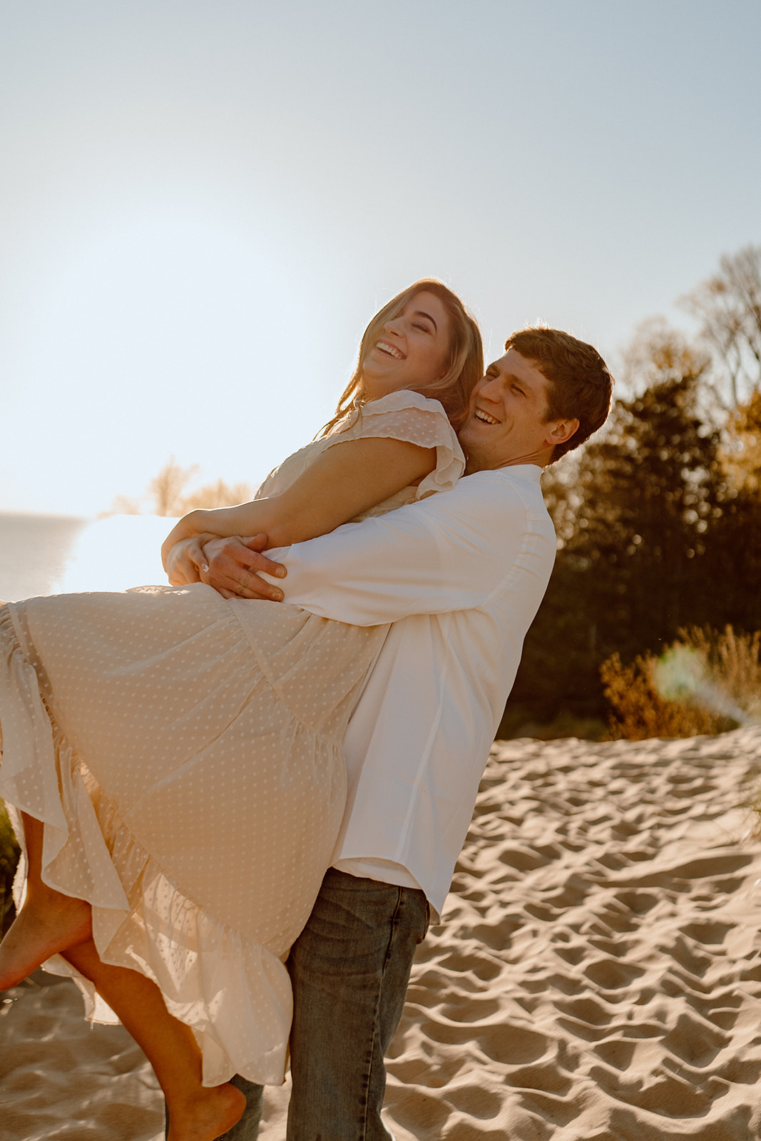 West Michigan Beach Engagement Photos – Cassidy Lynne