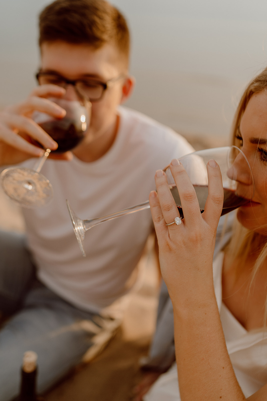 Grand Rapids Beach Engagement. Michigan Engagement Photographer. Grand Rapids Wedding Photographer.