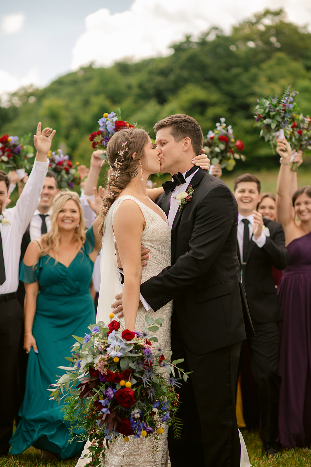 , Miles & Makenzie | Rustic Mountain Jewel Toned Wedding