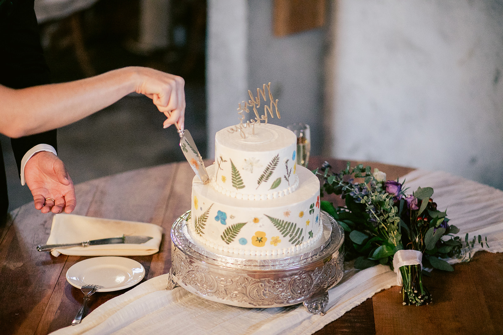 , Miles & Makenzie | Rustic Mountain Jewel Toned Wedding