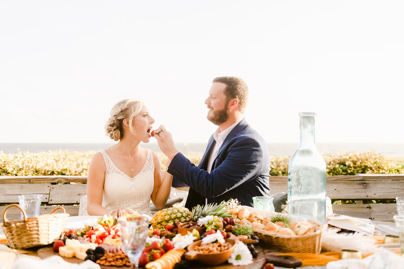 nc beach elopement, Oak Island Elopement