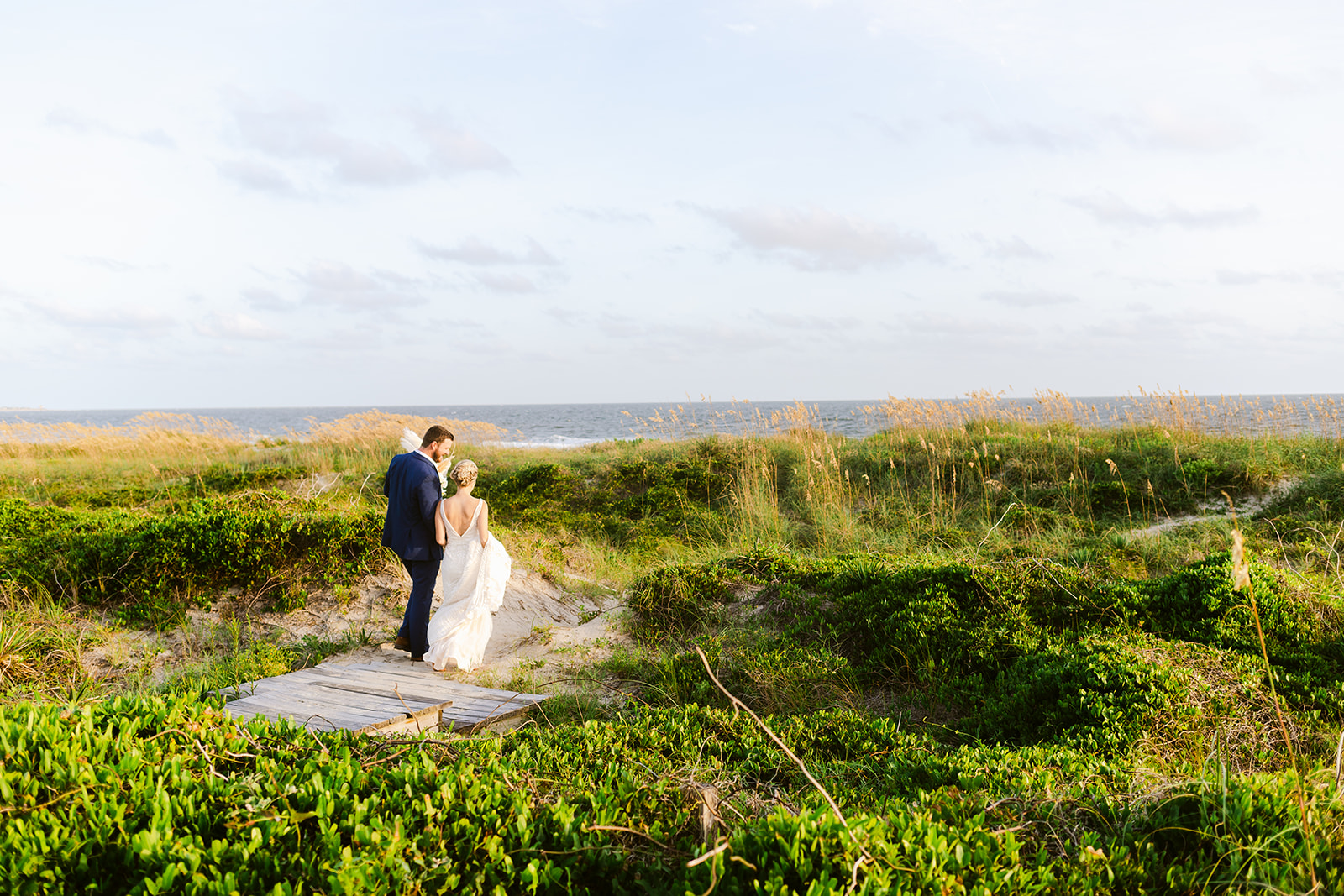 nc beach elopement, Oak Island Elopement