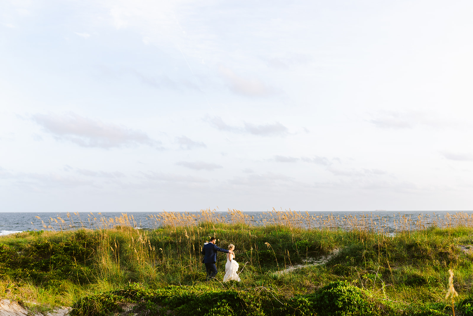 nc beach elopement, Oak Island Elopement