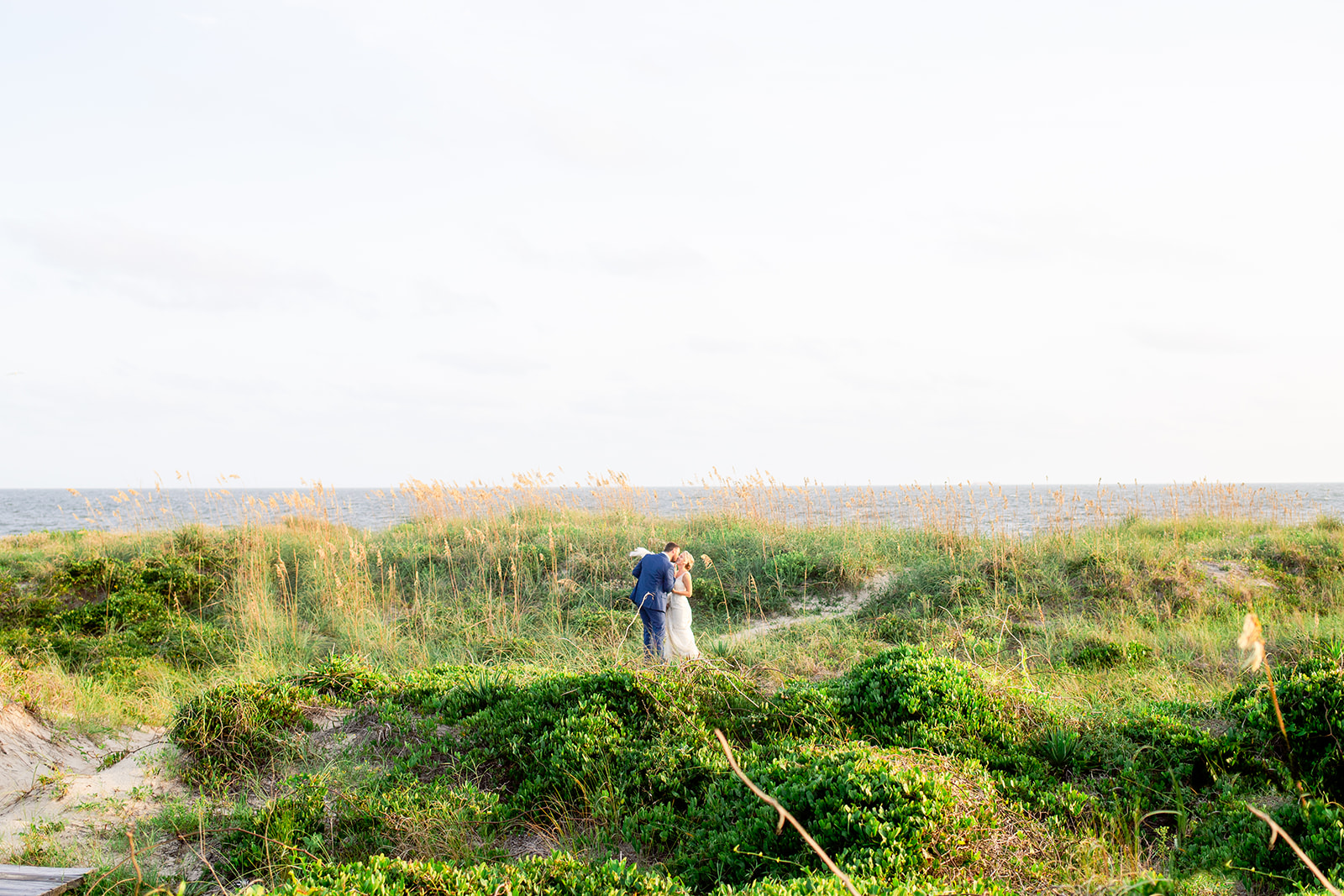 nc beach elopement, Oak Island Elopement