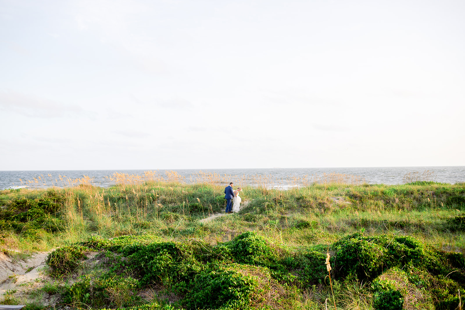 nc beach elopement, Oak Island Elopement