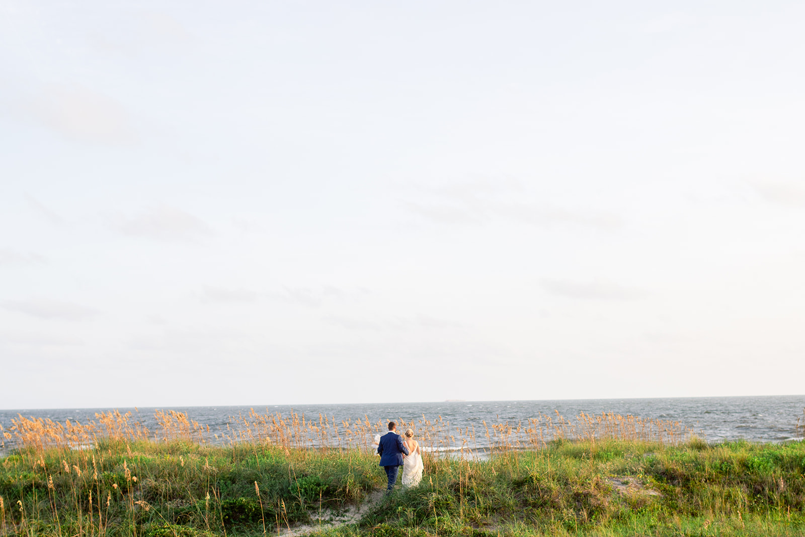 nc beach elopement, Oak Island Elopement