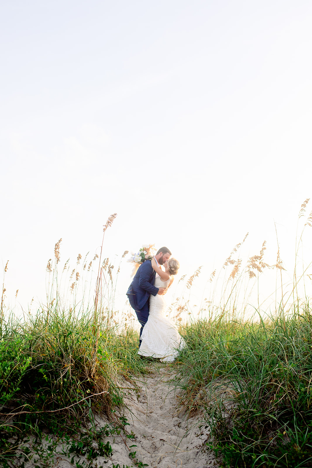 nc beach elopement, Oak Island Elopement