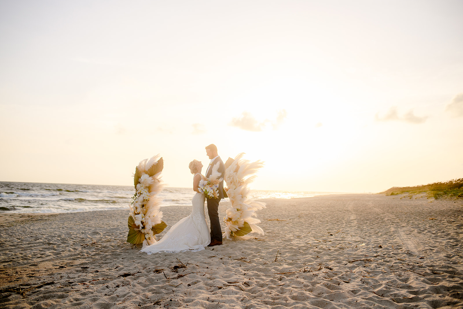 nc beach elopement, Oak Island Elopement