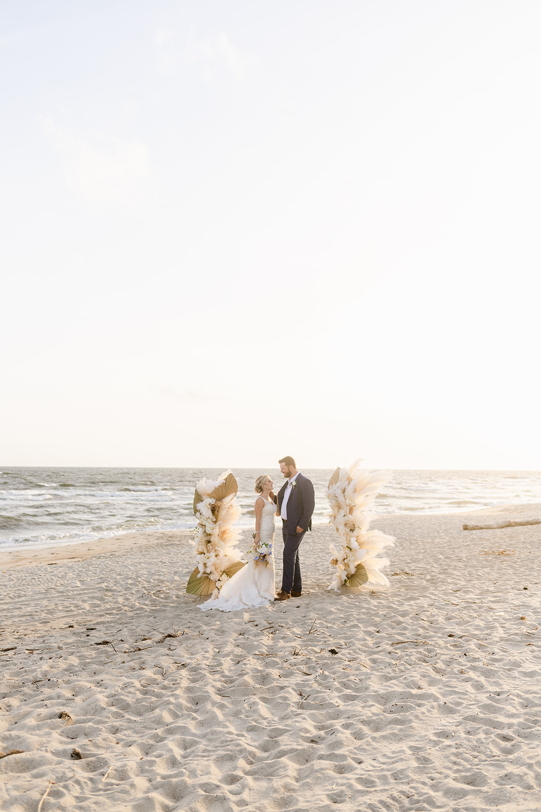nc beach elopement, Oak Island Elopement