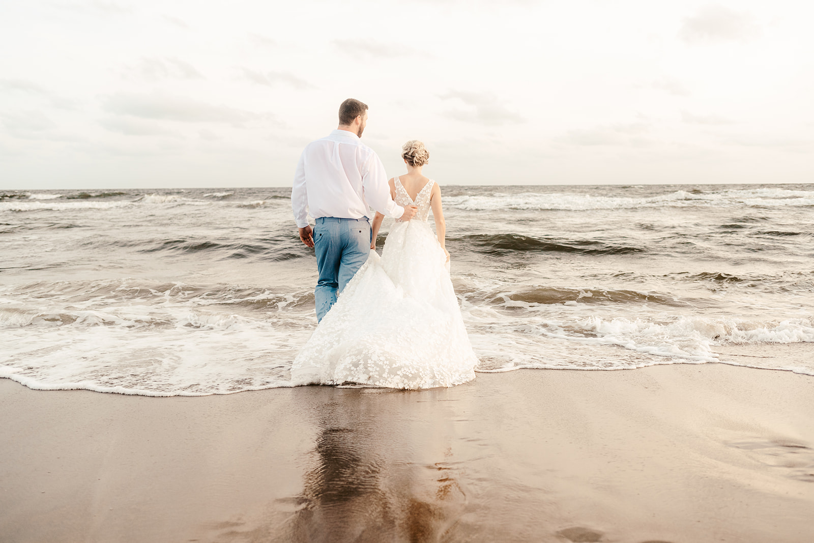 nc beach elopement, Oak Island Elopement