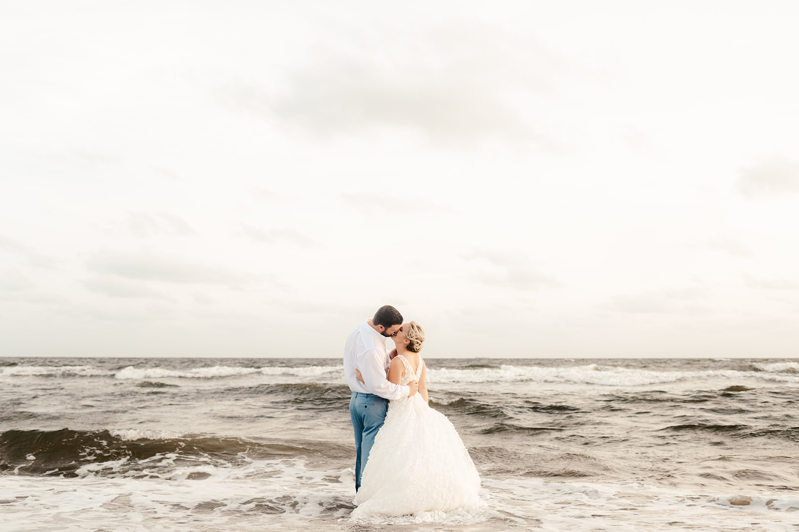 nc beach elopement, Oak Island Elopement