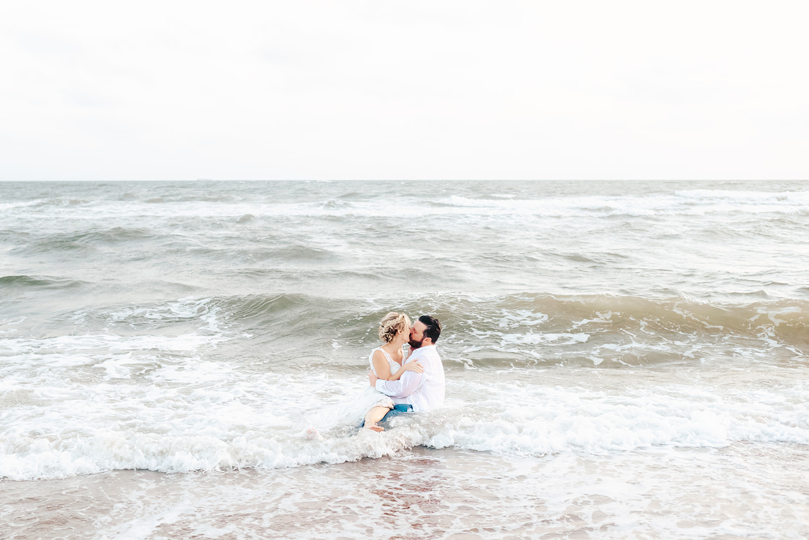 nc beach elopement, Oak Island Elopement
