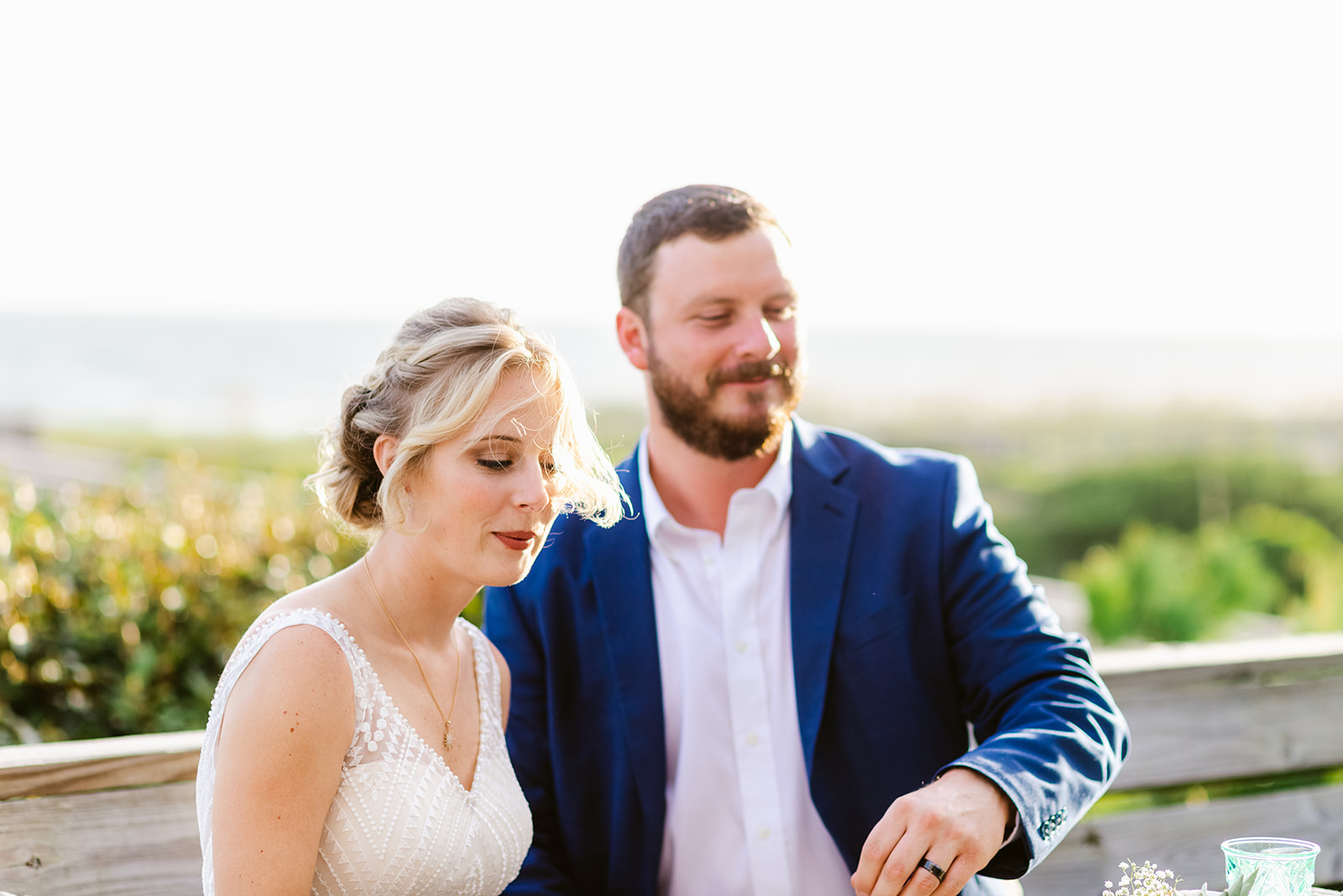 nc beach elopement, Oak Island Elopement