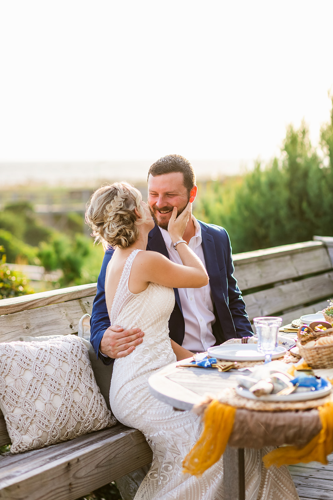 nc beach elopement, Oak Island Elopement