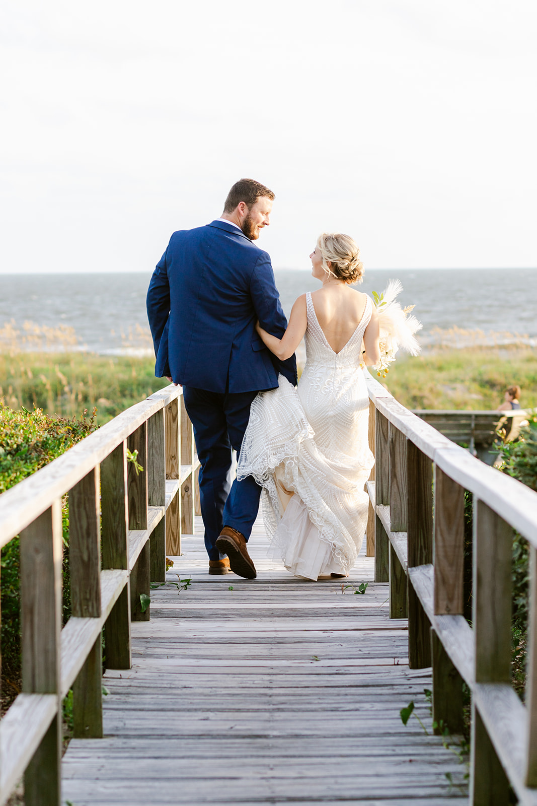 nc beach elopement, Oak Island Elopement