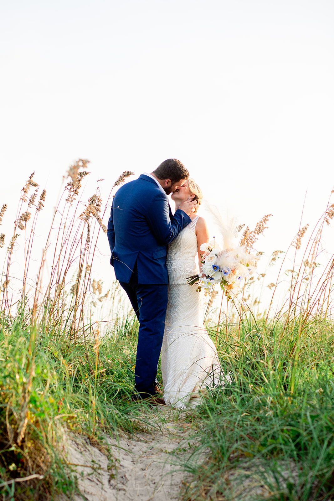 nc beach elopement, Oak Island Elopement