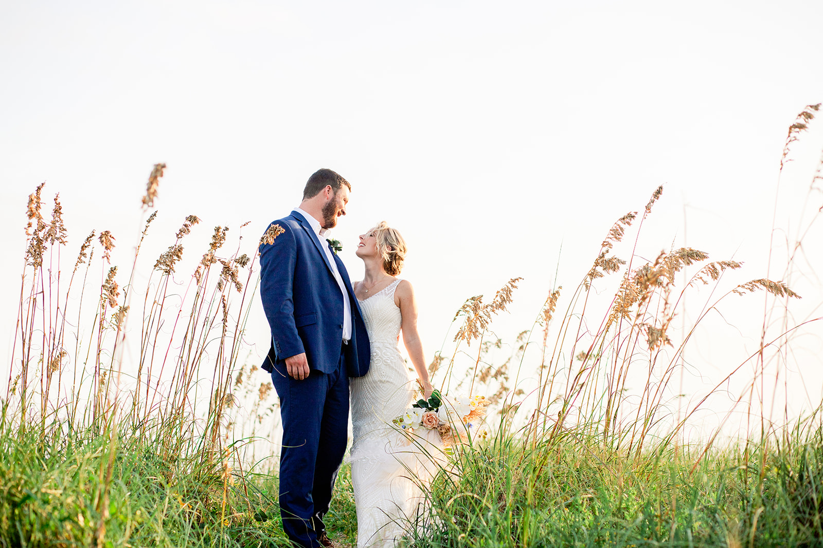 nc beach elopement, Oak Island Elopement