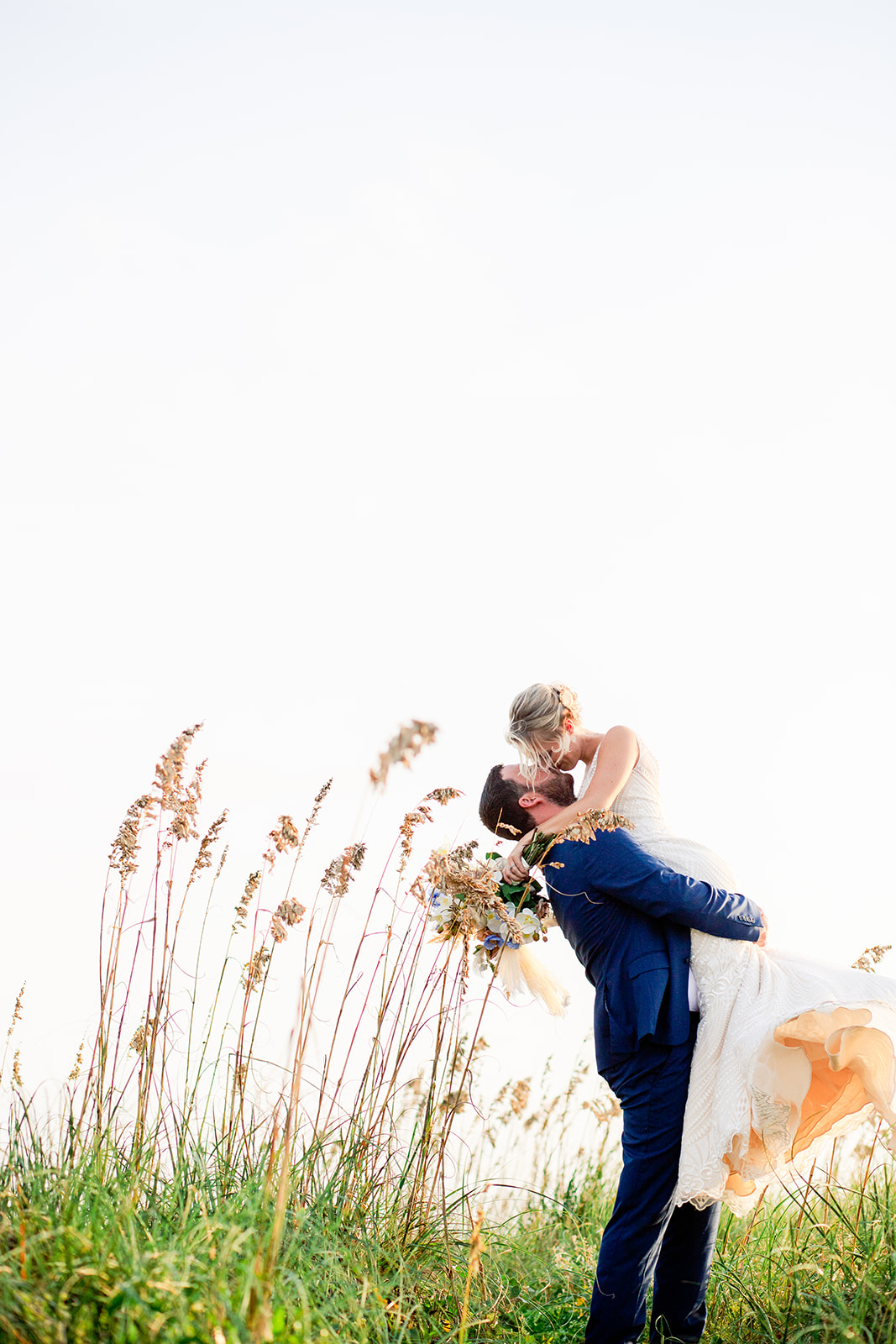 nc beach elopement, Oak Island Elopement