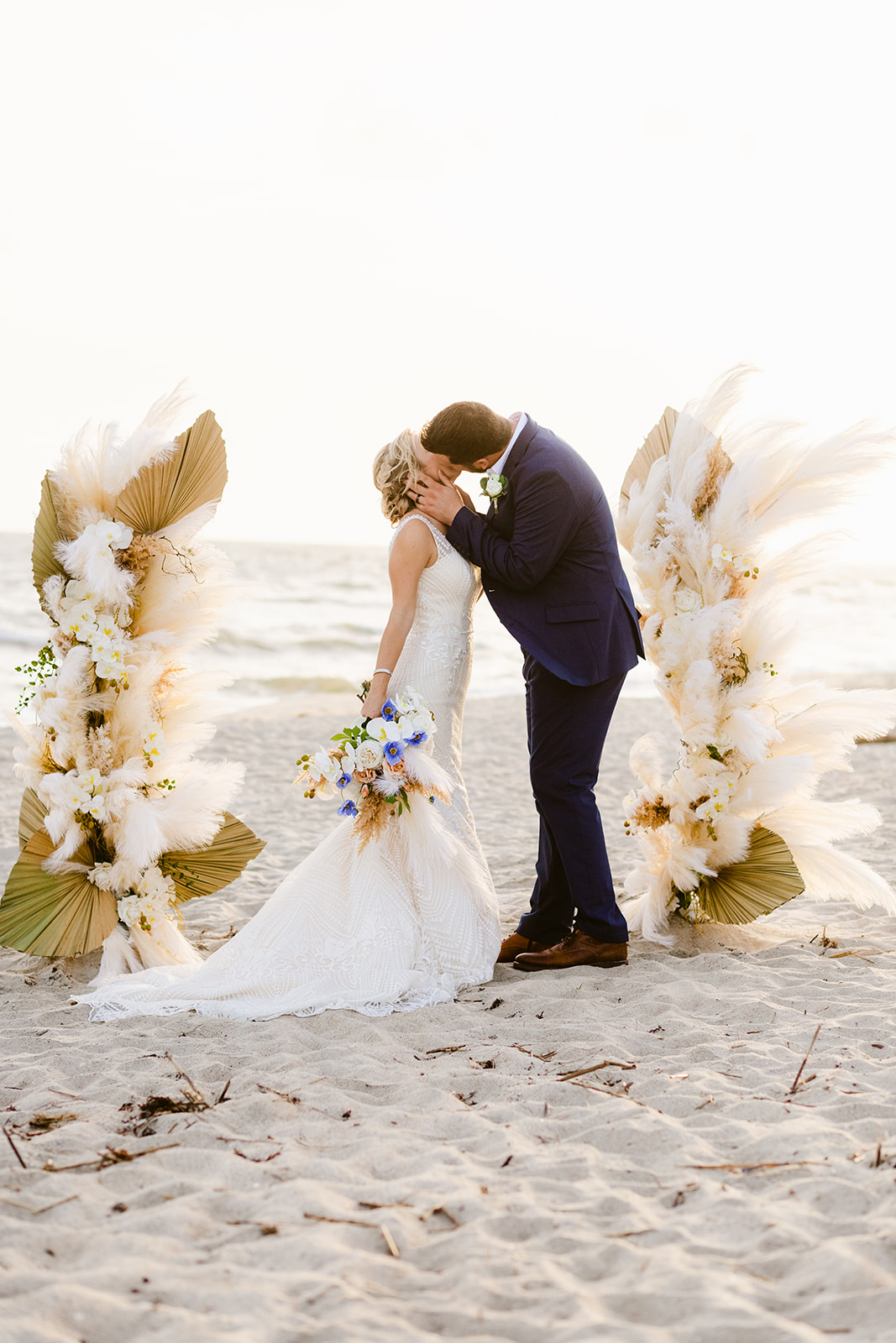 nc beach elopement, Oak Island Elopement