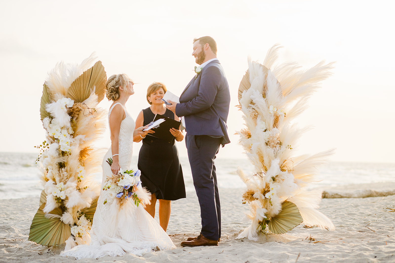 nc beach elopement, Oak Island Elopement