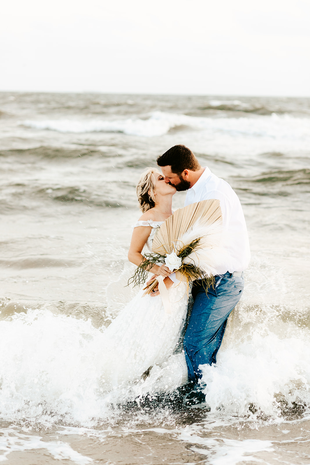 nc beach elopement, Oak Island Elopement