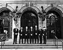 Groom and Groomsmen at Boston Public LIbrary