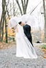 Kissing in the Rain | New England Weddings