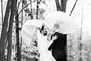 Woodland New England Weddings | Black and White 