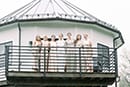 Bridesmaids on a Balcony